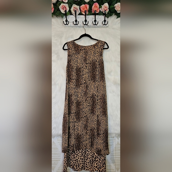 Phool Vintage Longline Layered Animal Print Maxi Dress - Picture 3 of 7